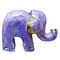 Stoneage Arts Inc 4" Purple Elephant Statue Hand Carved by Artisans